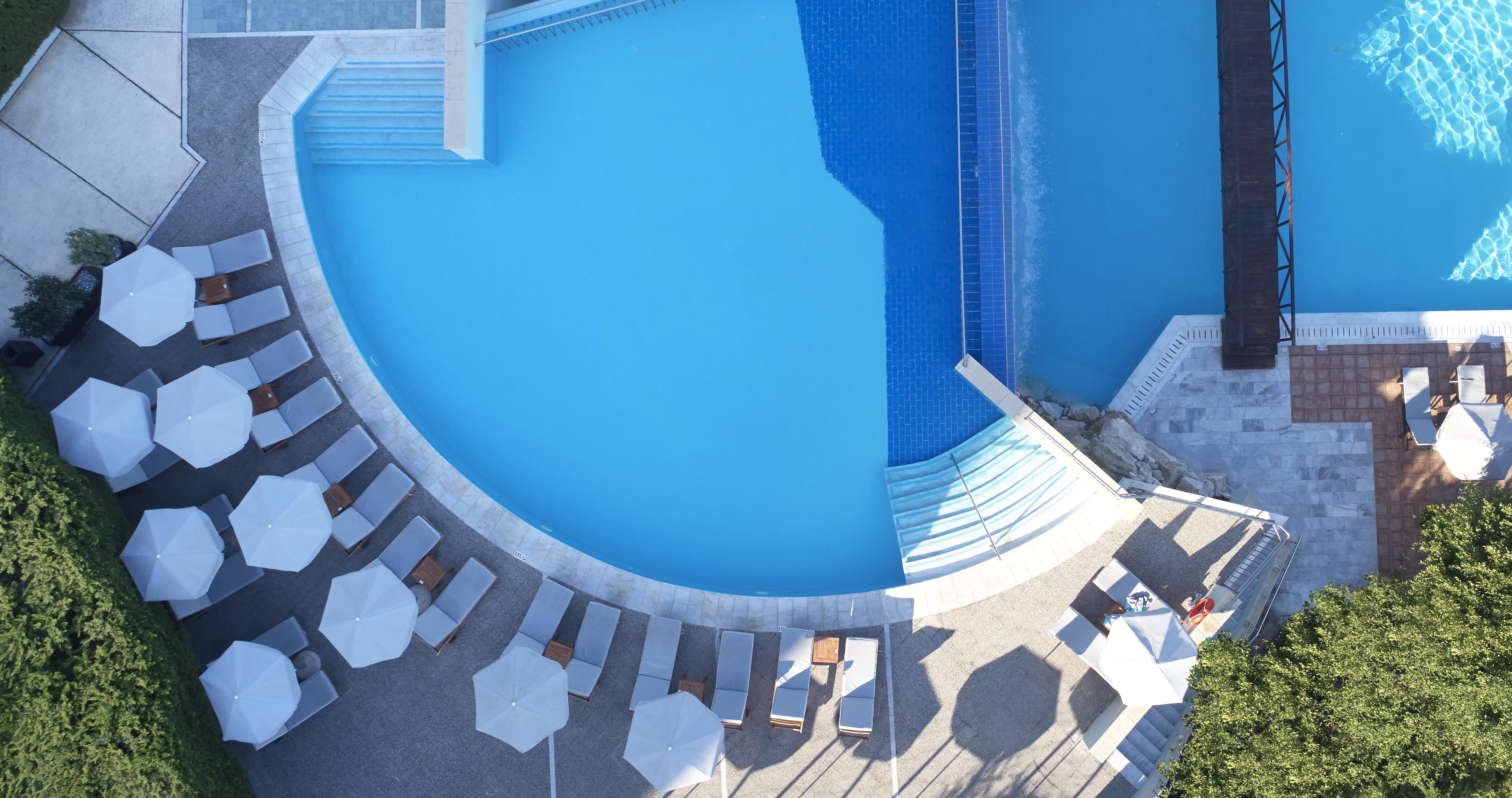 Amus Hotel & Spa Ixia  Exterior foto Aerial view of a swimming pool
