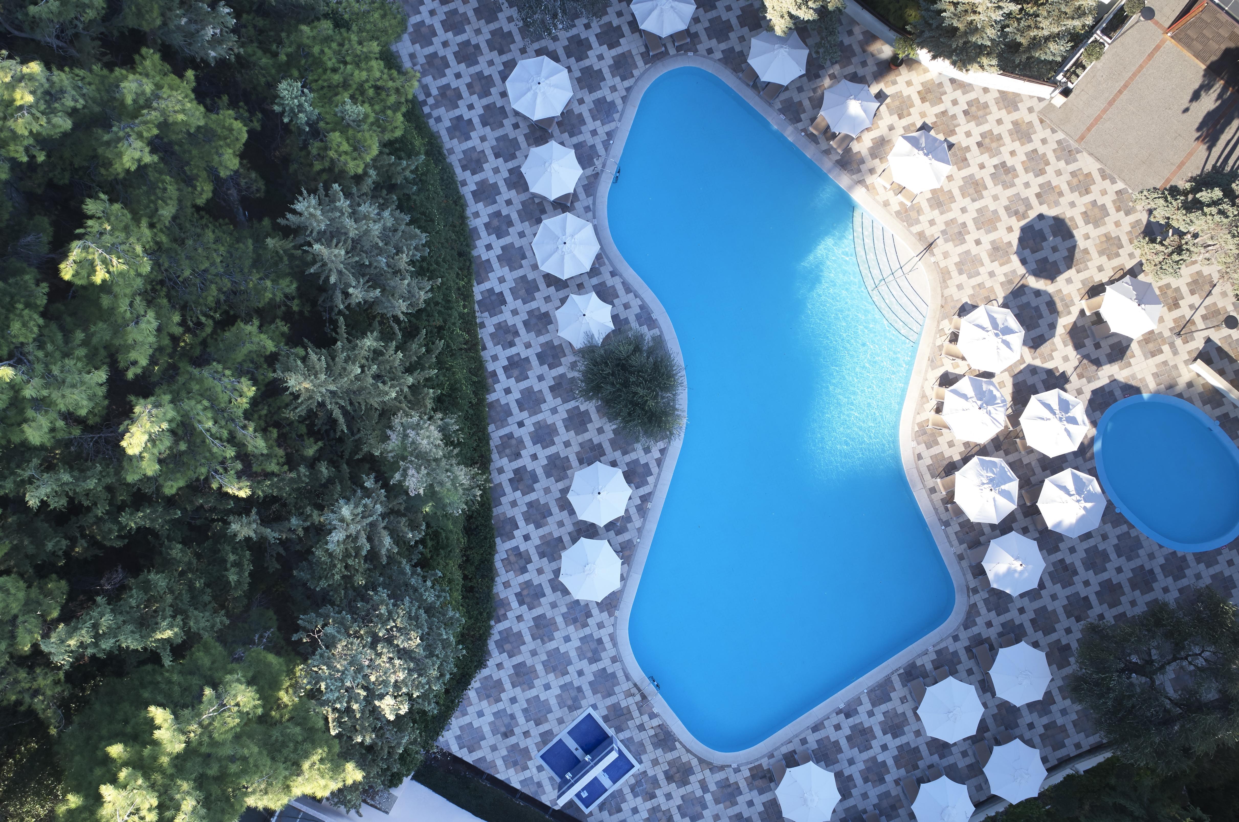 Amus Hotel & Spa Ixia  Exterior foto Aerial view of a swimming pool